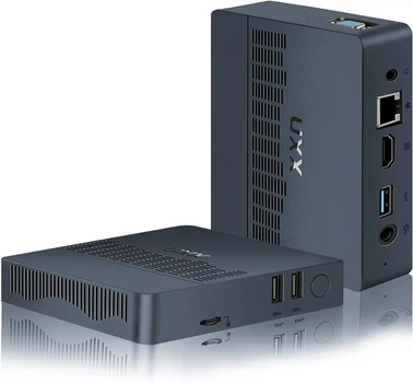 Мини ПК UXX X20 / Intel Celeron N3350 / RAM 6GB / eMMC 64GB / HDMI / LAN / Wi-Fi 5 / Bluetooth 4.2 / Windows 11 / Синий (102125898) - Уценка