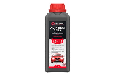 Активная пена Intertool 1л концентрат для бесконтактной мойки автомобилей очищающее средство для авто (D-IT_22-C)