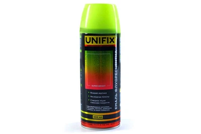 Эмаль флуоресцентная в баллончике Unifix 400мл желтый