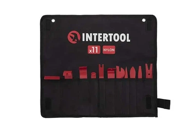 Набор съемников для обшивки салона Intertool 11шт нейлоновый инструмент для демонтажа клипс и панелей (DR-P_33IT)