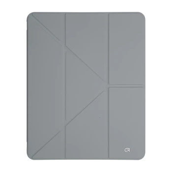 Чехол-книжка для планшета Apple iPad Pro 13 (2024)/Pro 13 (2025) M5, Y-Type PEN, Серый, магнитный, с держателем для стилуса, противоударный, обложка с функцией подставки, экокожа + ТПУ, функция автоматического пробуждения/сна