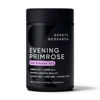 Масло Вечірньої Примули Sport Research Evening Primrose Oil 1300 mg 120 м’яких капсул