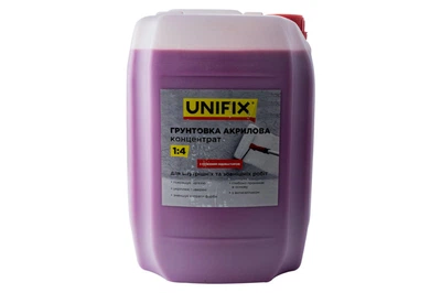 Грунтовка акриловая Unifix 10 кг концентрат с индикатором для стен и потолков улучшает адгезию и защиту (DR-P_33IT)