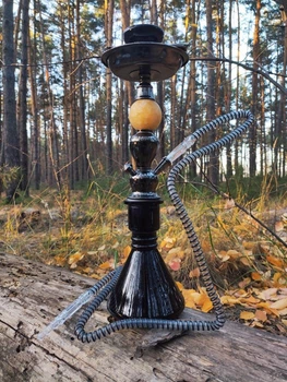 Кальян Hookah Havana Onyx Black высотой 45 см на 1 персону