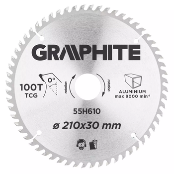 Диск для пилки Graphite 210 x 30 мм 55H610 (5902062997579)