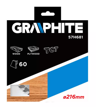 Диск для пилки Graphite 216 x 30 мм 57H681 (5902062576811)