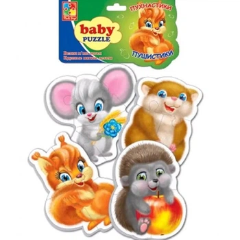 Беби-пазлы Vladi toys "Пушистики" VT1106-89