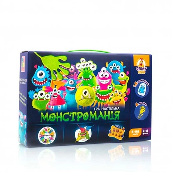 Настольная игра с липучками "Монстромания" укр. VT8044-23