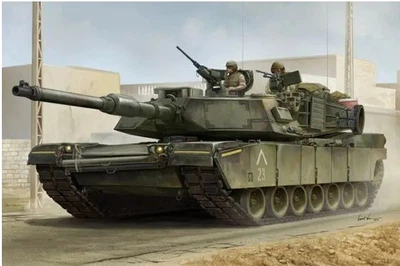 Сборная модель 1/16 американский танк Abrams US M1A1 AIM MBT Trumpeter 00926