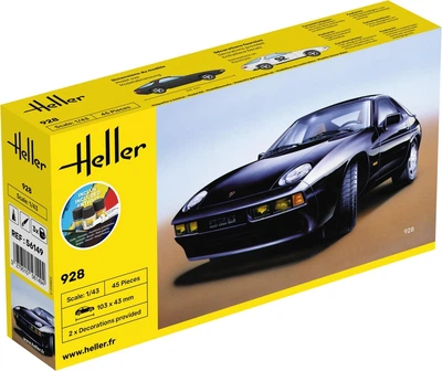 Сборная модель 1/43 Porsche 928 Стартовый набор Heller 56149