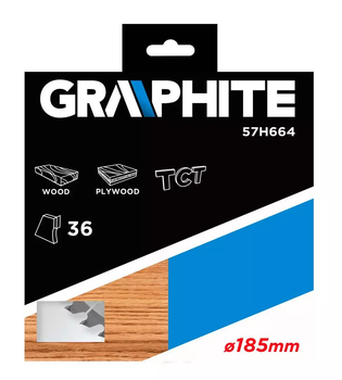 Диск для пилки Graphite 185 x 30 мм 57H664 (5902062576644)