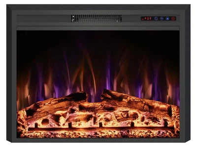 Электрокамин с обогревом Royal Goodfire Lite 26 (EF26B) с дровами, цветное пламя, размер 730x545x165