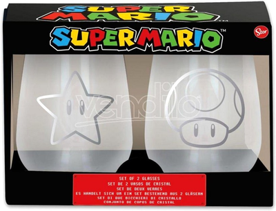 Zestaw prezentowy Super Mario Gift set of 2 Glasses (1376) (8412497013760)