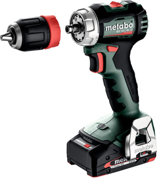 Аккумуляторная бесщеточная дрель-шуруповерт Metabo BS 18 L BL Q 18 В + два аккумулятора 2 А⋅ч LiPower + зарядное устройство SC 30 metaBOX 145 (613156500)