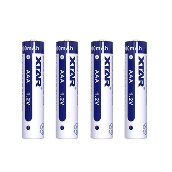 Акумуляторна батарея AAA XTAR Light Blue 1.2V Ni-MH 1000mAh | мaкс. заряд - 1А / розряд - 0.45А | набір 4шт. у пласт. кейсі