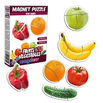 Набор магнитов Magdum Baby puzzle "Фрукты и овощи" ML4031-25 EN