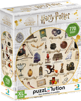 Puzzle DoDo Easy-XL Harry Potter Podręcznik dla czarodziejów 770 elementów (4823115909961)