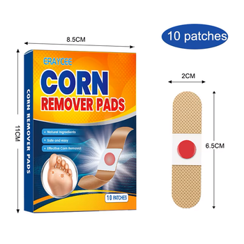 Пластырь для удаления мозолей и натоптышей на ногах 10 шт Eraycee (6976238590429)