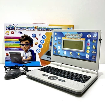 Ноутбук дитячий WToys інтерактивний режими вивчення цифр алфавіту