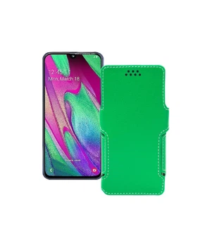 Чохол-книжка з екошкіри для телефону Samsung Galaxy A40 (A405) Зелений
