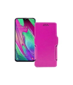 Чохол-книжка з екошкіри для телефону Samsung Galaxy A40 (A405) Розовий