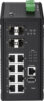 Switch Edimax Industrial 8-Port Gigabit PoE+ (IGS-5408P)