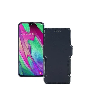 Чохол-книжка з екошкіри для телефону Samsung Galaxy A40 (A405) Чорний матовий