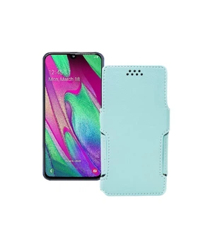 Чохол-книжка з екошкіри для телефону Samsung Galaxy A40 (A405) Небесний