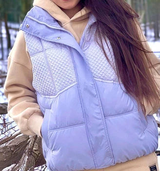 Жилетка полубатальна жіноча Lady Yep 44 Бузковий