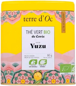 Herbata zielona Terre d'Oc Bio Yuzu 80 g (3700324435966)