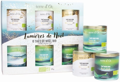 Zestaw herbat prezentowy Terre d'Oc Bio Lumieres de Noel 275 g (3700324439827)