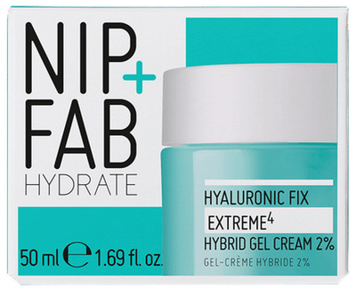 Крем-гель для обличчя Nip+Fab Hyaluronic Fix Extreme4 зволожувальний 2% 50 мл (5056217808095)