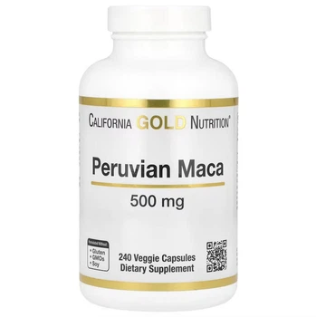 Перуанская мака, California Gold Nutrition, 500 мг, 240 растительных капсул