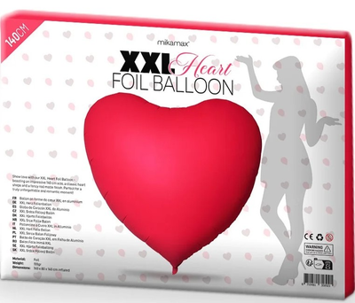 Balon Mikamax Czerwone serce XXL 140 cm (8719481358921)