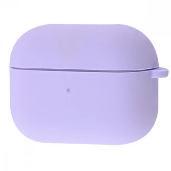 Чехол силиконовый с микрофиброй Wave Silicone Case для Apple AirPods 4 light purple