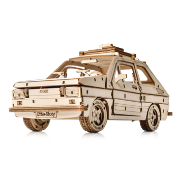 3D Puzzle drewniane Little Story Fiat 126P 21.5 x 11 x 13.5 cm 228 elementów (5904100407880)