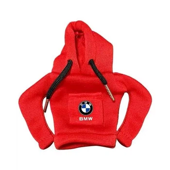 Чехол худи c лого BMW на ручку АКПП, аксесуар для салона, Кофта на рычаг передач Красная