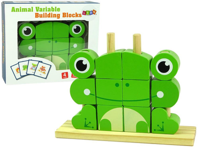 Rozwijająca zabawka-sorter Leantoys 3D Żaba (5904665990155)