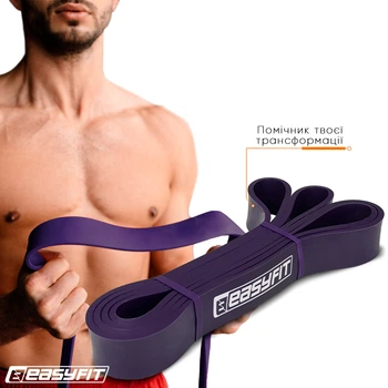 Резиновая петля EasyFit 15-45 кг Фиолетовая