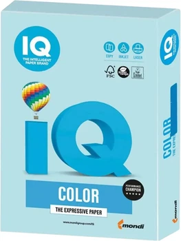 Папір IQ Color MB30 А3 пастель блакитний 160 г/м2 250 аркушів (IQCol A3/160 MB30)