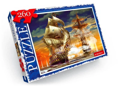 Пазлы детские Морское сражение, 260 элементов, Danko Toys (C260-13-05) (0010-436-1305)
