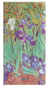 Kalendarz Paperblanks 2025 Van Gogh’s Irises Slim tygodniowy (9781408757642)