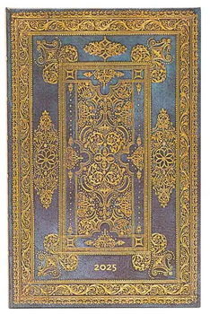 Kalendarz Paperblanks 2025 Blue Luxe Maxi tygodniowy vertical (9781408758045)