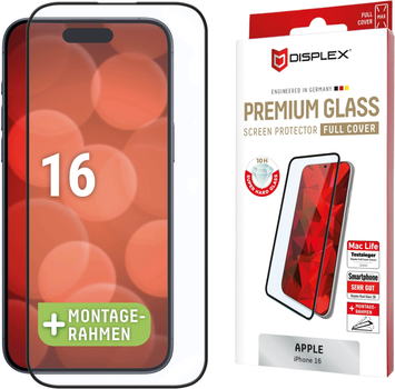 Szkło hartowane Displex Premium Glass FC do Apple iPhone 16 (4028778124038)