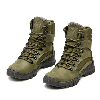 Тактические берцы Tactical Shoes зима легкие удобные теплые 44 р 29 см Хаки натуральная кожа