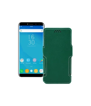 Чохол-книжка з екошкіри для телефону Oukitel C8 Темно-зелений