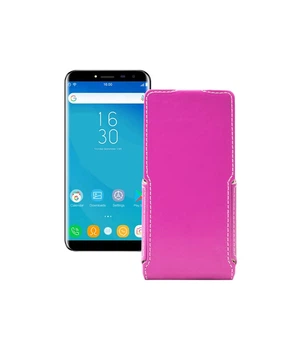 Чохол-флип з екошкіри для телефону Oukitel C8 Рожевий