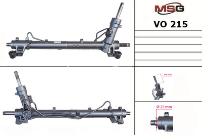 Рульова рейка з ГУР Volvo V50 04-07, Volvo S40 04-12, Volvo C30 06-13 MSG VO215