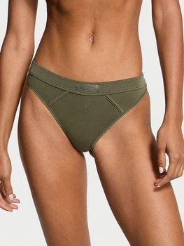 Трусики танга женские хлопковые Victoria's Secret 26878783 XL Зелёные (144000416194)