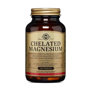 Хелат магнію "Chelated Magnesium" Solgar, 100 таблеток